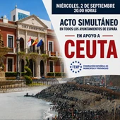 Cartel FEMP para el manifiesto de apoyo a Ceuta Cartel FEMP para el manifiesto de apoyo a Ceuta
