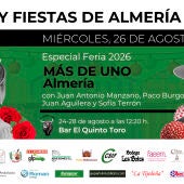 Feria de Almería 2026: el folclore almeriense, el Día del Niño, protagonistas del miércoles 26