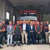 El conseller de Emergencias visita el retén de Bomberos Forestales de Callosa d’en Sarrià El conseller de Emergencias visita el retén de Bomberos Forestales de Callosa d’en Sarrià