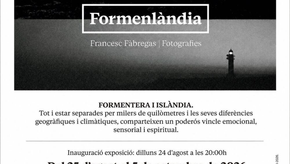 Cartel de la exposición Formenlàndia de Francesc Fàbregas
