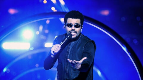 The Weeknd, durante el concierto del 22 de agosto de 2026 en Dubl&iacute;n (Alemania).