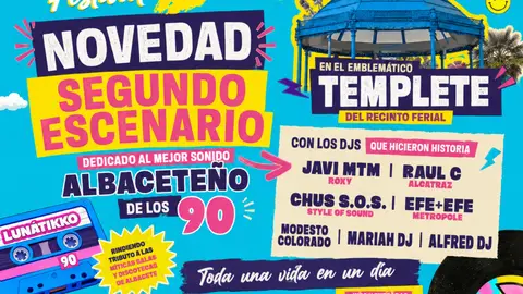 El Lunátikko 90s vuelve con novedades: la incorporación de un segundo escenario El Lunátikko 90s vuelve con novedades: la incorporación de un segundo escenario