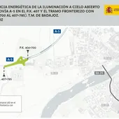 Adjudicada la mejora de la iluminación de la A-5 a su paso por Badajoz para reducir a la mitad el consumo energético Adjudicada la mejora de la iluminación de la A-5 a su paso por Badajoz para reducir a la mitad el consumo energético