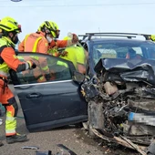 Accidente en la CV-500 en Sueca Accidente en la CV-500 en Sueca