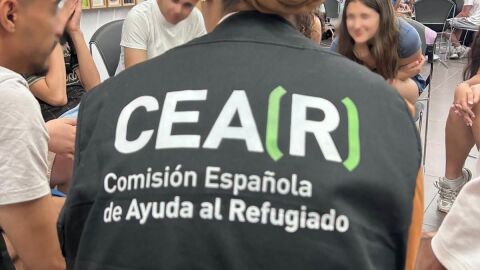 Una voluntaria de CEAR Una voluntaria de CEAR