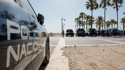 Imagen de archivo de un coche de la Policía Nacional Imagen de archivo de un coche de la Policía Nacional