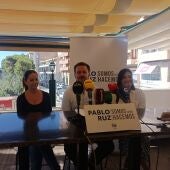 De izquierda a derecha: Inma Mora, Pablo Ruz y María Bonmatí.