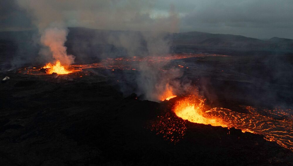 Volcán en Islandia