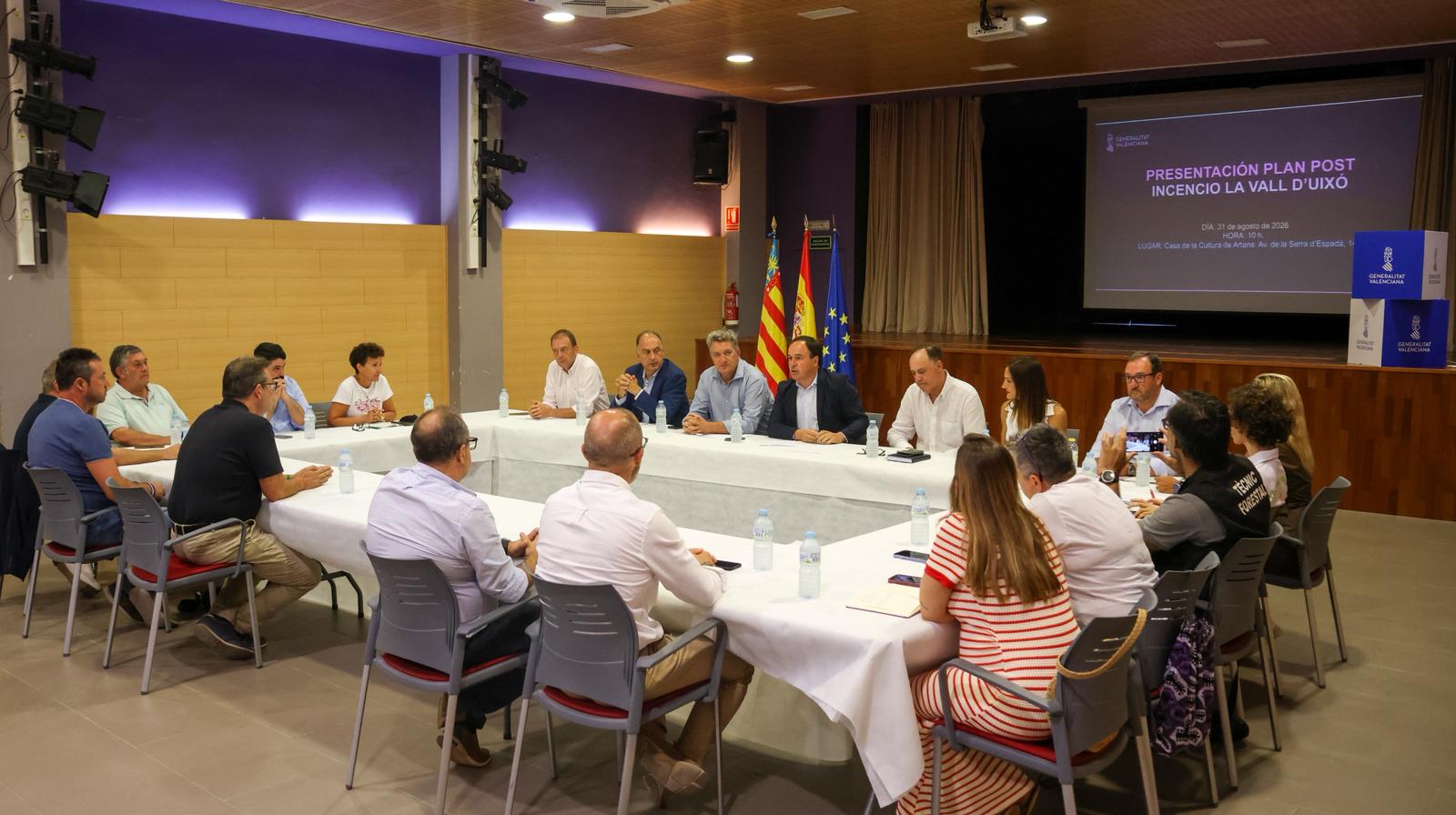 Onda coordina con la Generalitat las primeras actuaciones para recuperar las zonas afectadas por el incendio Onda coordina con la Generalitat las primeras actuaciones para recuperar las zonas afectadas por el incendio