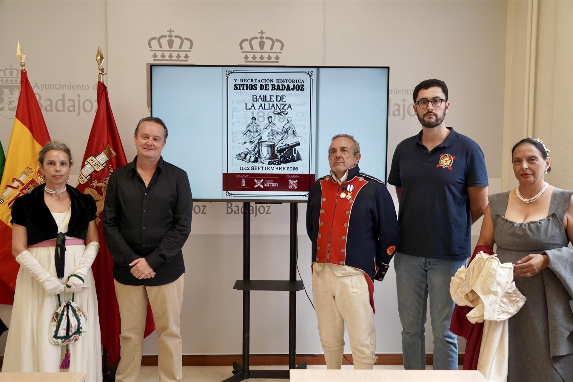 La recreación histórica 'Sitios de Badajoz' se celebra el 11 y 12 de septiembre con un concierto de obras inéditas de 1790 y 1812 La recreación histórica 'Sitios de Badajoz' se celebra el 11 y 12 de septiembre con un concierto de obras inéditas de 1790 y 1812