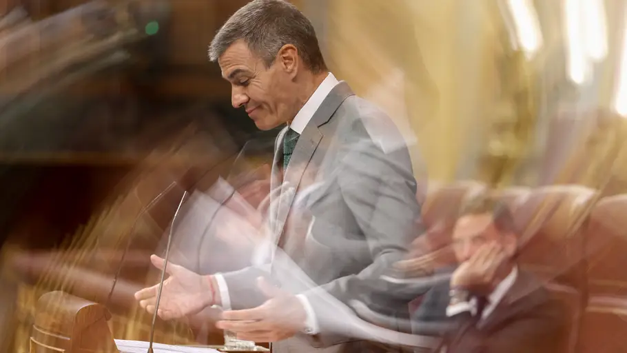 El presidente del Gobierno, Pedro Sánchez (c), durante una sesión plenaria en el Congreso de los Diputados, a 3 de septiembre de 2026, en Madrid (España). El presidente del Gobierno, Pedro Sánchez (c), durante una sesión plenaria en el Congreso de los Diputados, a 3 de septiembre de 2026, en Madrid (España).