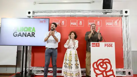 El PSOE de Extremadura ofrece un proyecto “valiente” frente al “postureo” y los postulados de la ultraderecha de Guardiola El PSOE de Extremadura ofrece un proyecto “valiente” frente al “postureo” y los postulados de la ultraderecha de Guardiola