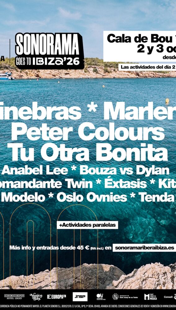 Cartel ya confirmado de Sonorama Goes To Ibiza 2026