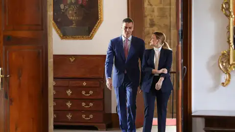 Pedro Sánchez y Marga Prohens. Pedro Sánchez y Marga Prohens.