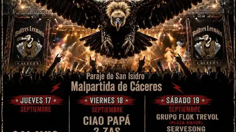 La XX Concentración de motos Buitres Leonaos regresa a Malpartida de Cáceres del 17 al 20 de septiembre La XX Concentración de motos Buitres Leonaos regresa a Malpartida de Cáceres del 17 al 20 de septiembre
