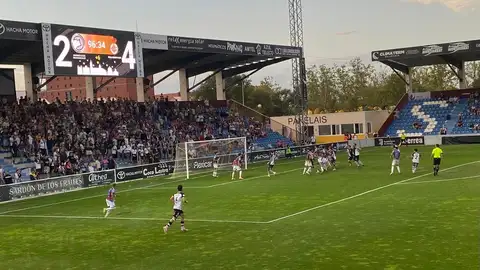 Última acción del partido disputado ante el Real Unión Última acción del partido disputado ante el Real Unión