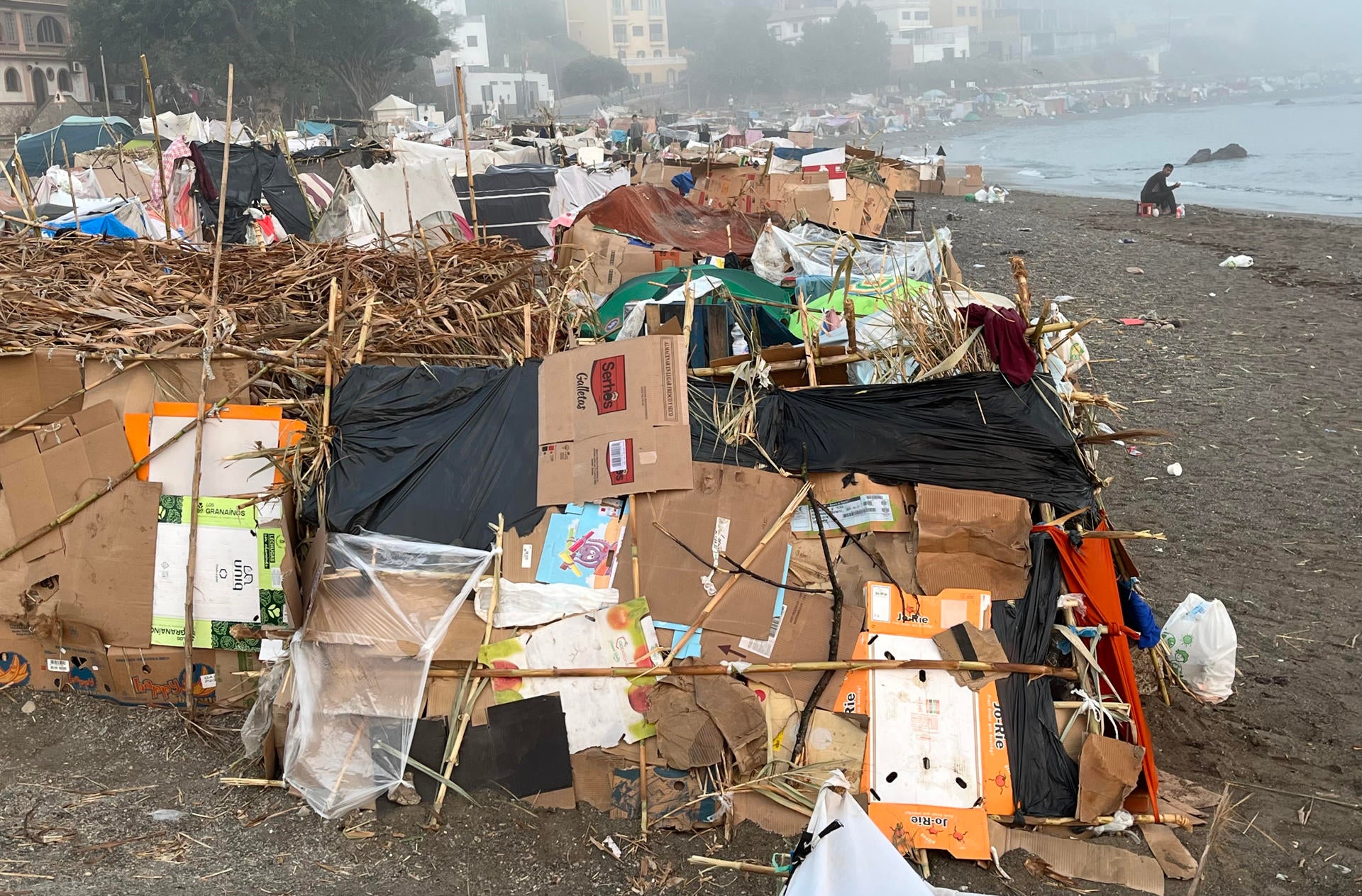 Estado de la Playa del Trampolín de Ceuta a 31 de agosto de 2026. Estado de la Playa del Trampolín de Ceuta a 31 de agosto de 2026.