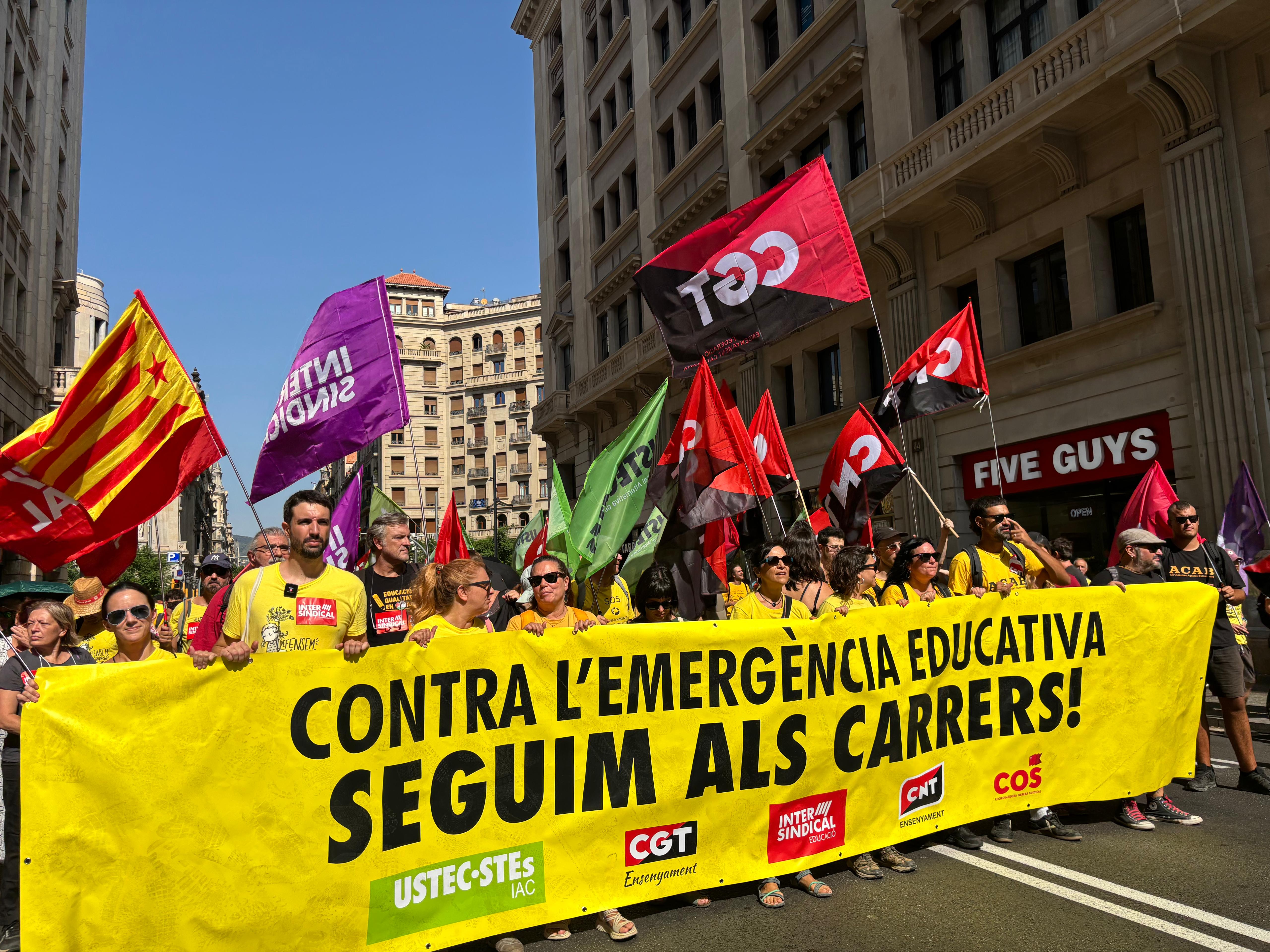 La vaga de docents marca l'inici del curs escolar La vaga de docents marca l'inici del curs escolar