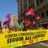 La vaga de docents marca l'inici del curs escolar La vaga de docents marca l'inici del curs escolar
