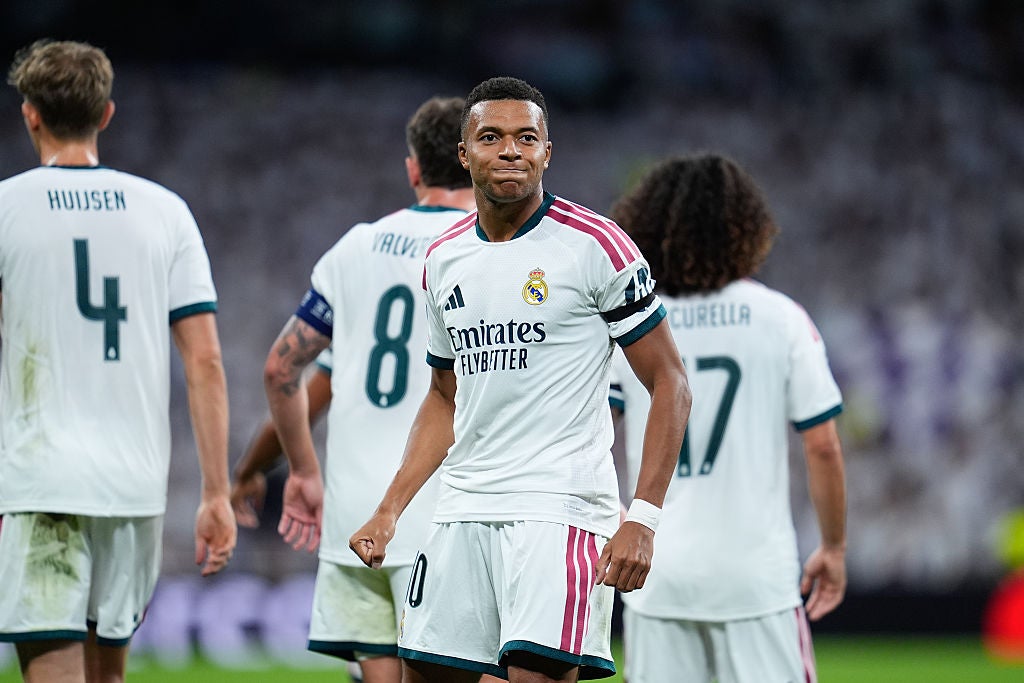 Mbappé celebra su gol ante el Inter de Milán Mbappé celebra su gol ante el Inter de Milán