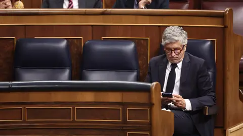 El ministro del Interior, Fernando Grande-Marlaska, durante la sesión plenaria del Congreso de este miércoles El ministro del Interior, Fernando Grande-Marlaska, durante la sesión plenaria del Congreso de este miércoles