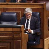 El ministro del Interior, Fernando Grande-Marlaska, durante la sesión plenaria del Congreso de este miércoles