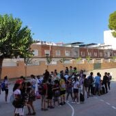 Inicio de curso en un colegio de Alzira