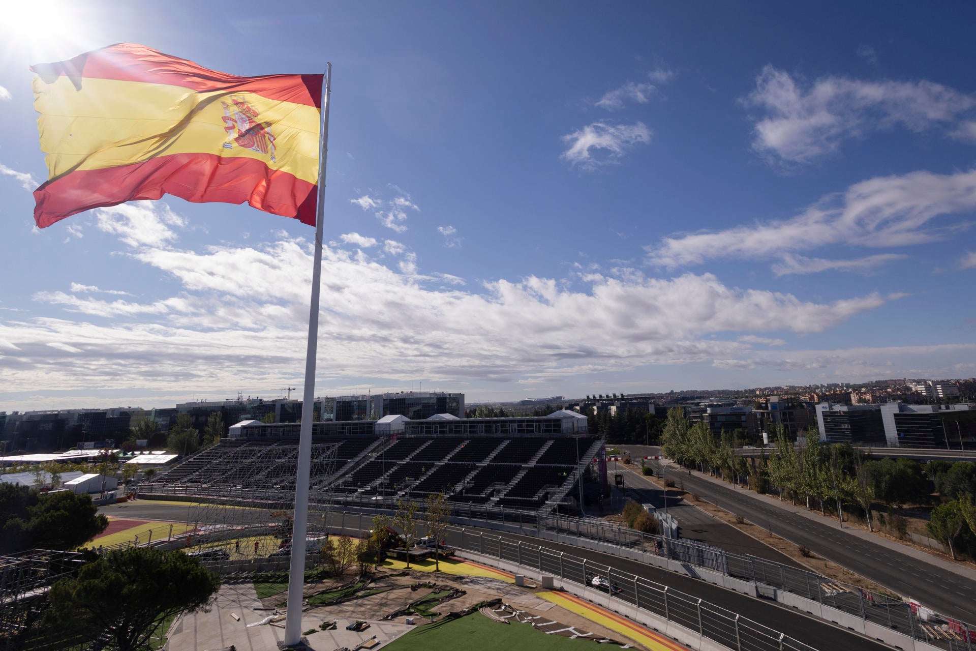 Imagen del nuevo trazado de 'Madring', circuito completamente nuevo que del próximo 11 al 13 de septiembre acogerá el Gran Premio de España, decimocuarta cita del Mundial de Fórmula Uno. Imagen del nuevo trazado de 'Madring', circuito completamente nuevo que del próximo 11 al 13 de septiembre acogerá el Gran Premio de España, decimocuarta cita del Mundial de Fórmula Uno.