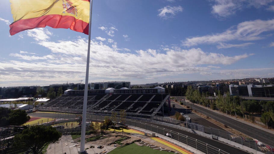 Imagen del nuevo trazado de 'Madring', circuito completamente nuevo que del pr&oacute;ximo 11 al 13 de septiembre acoger&aacute; el Gran Premio de Espa&ntilde;a, decimocuarta cita del Mundial de F&oacute;rmula Uno.