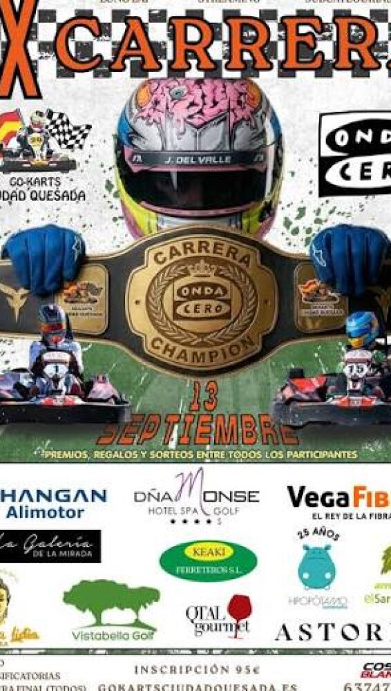 Ven a vivir este domingo una mañana de velocidad y diversión con la IX Carrera Go Karts Ciudad Quesada y Onda Cero Vega Baja
