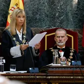 La presidenta del Consejo General del Poder Judicial, Isabel Perelló, durante el acto de apertura del Año Judicial La presidenta del Consejo General del Poder Judicial, Isabel Perelló, durante el acto de apertura del Año Judicial
