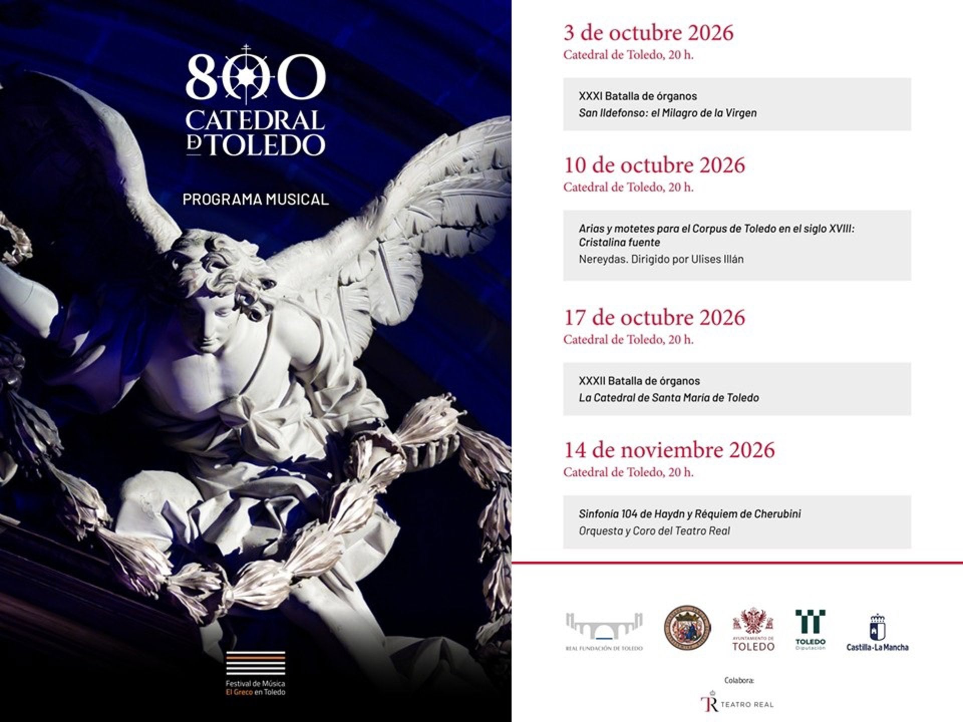 El Festival de Música El Greco celebra 8 conciertos El Festival de Música El Greco celebra 8 conciertos