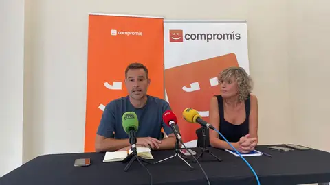Gerard Fullana y Vero Ruiz, diputados de Compromís en Les Corts Gerard Fullana y Vero Ruiz, diputados de Compromís en Les Corts