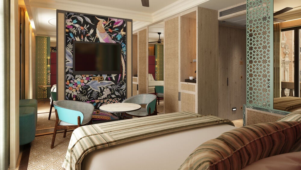Recreación de una de las habitaciones del nuevo Fenix Sevilla by Vibra en la capital andaluza