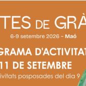 Maó reprograma para este viernes los actos de las fiestas de Gràcia