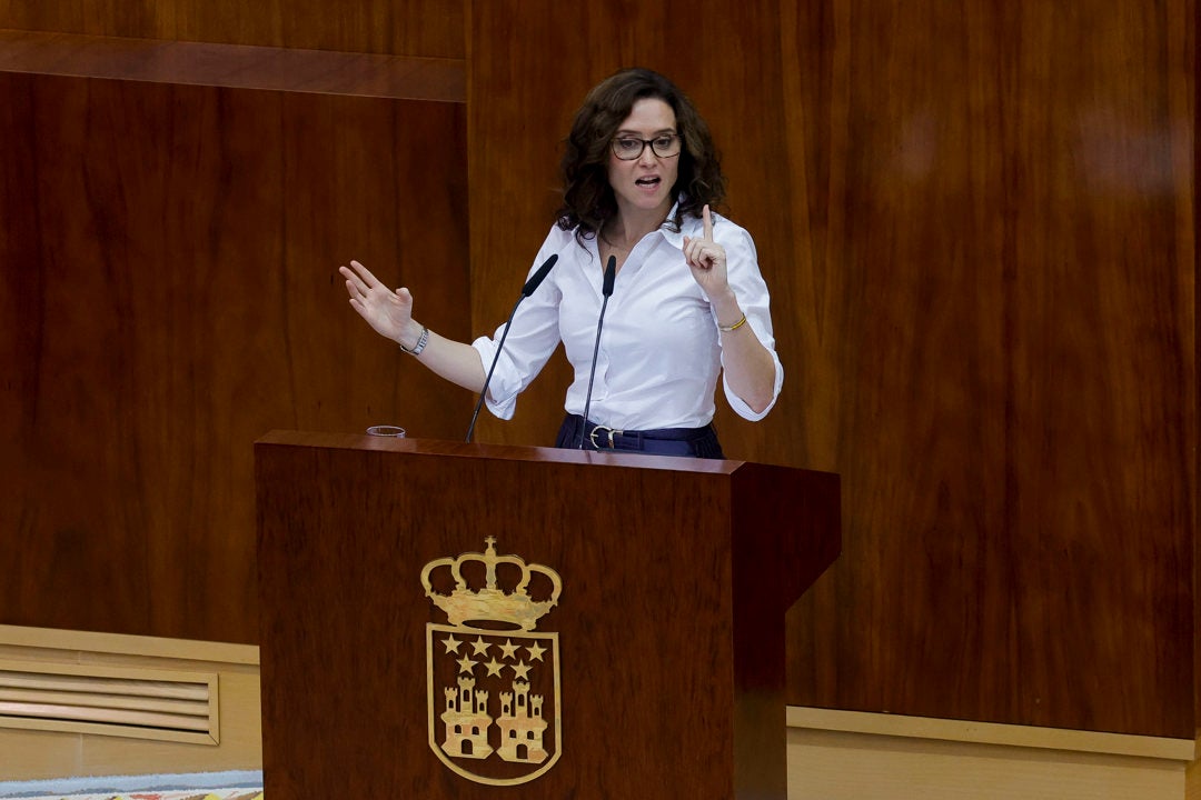 La presidenta de la Comunidad de Madrid, Isabel Díaz Ayuso La presidenta de la Comunidad de Madrid, Isabel Díaz Ayuso