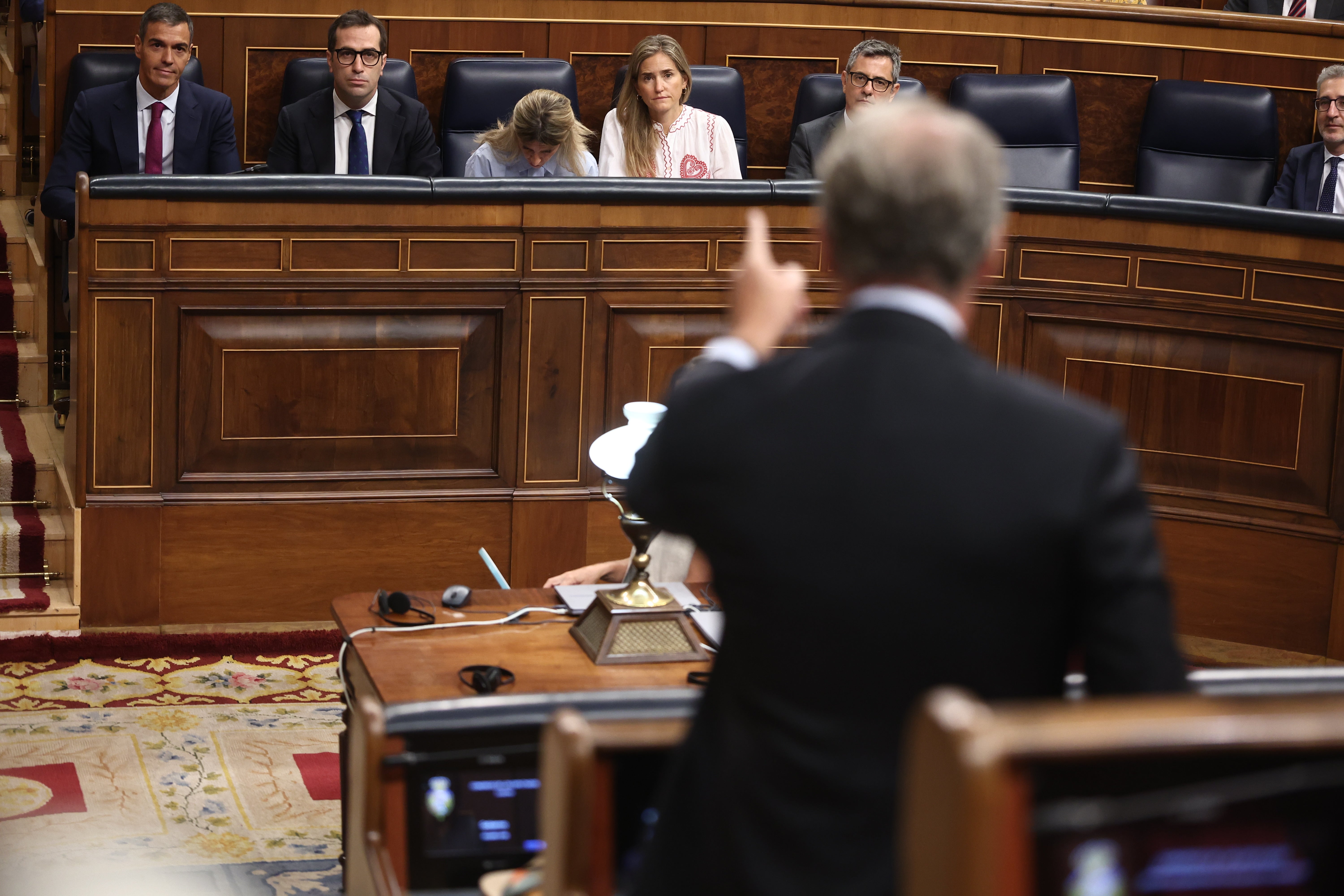 Alberto Núñez Feijóo, en la sesión plenaria del Congreso Alberto Núñez Feijóo, en la sesión plenaria del Congreso