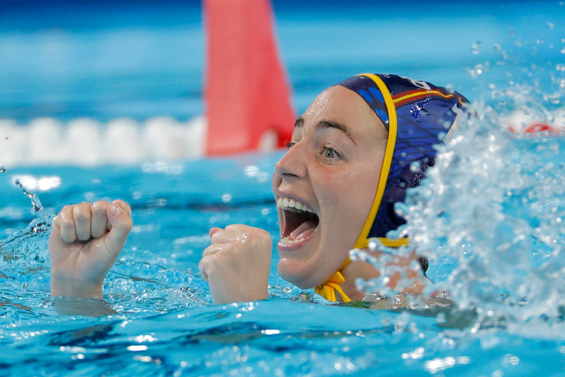 Maica García celebra la medalla de oro conseguida en los JJOO de 2024 Maica García celebra la medalla de oro conseguida en los JJOO de 2024