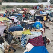 Situación actual del asentamiento en Playa Benítez (Ceuta)