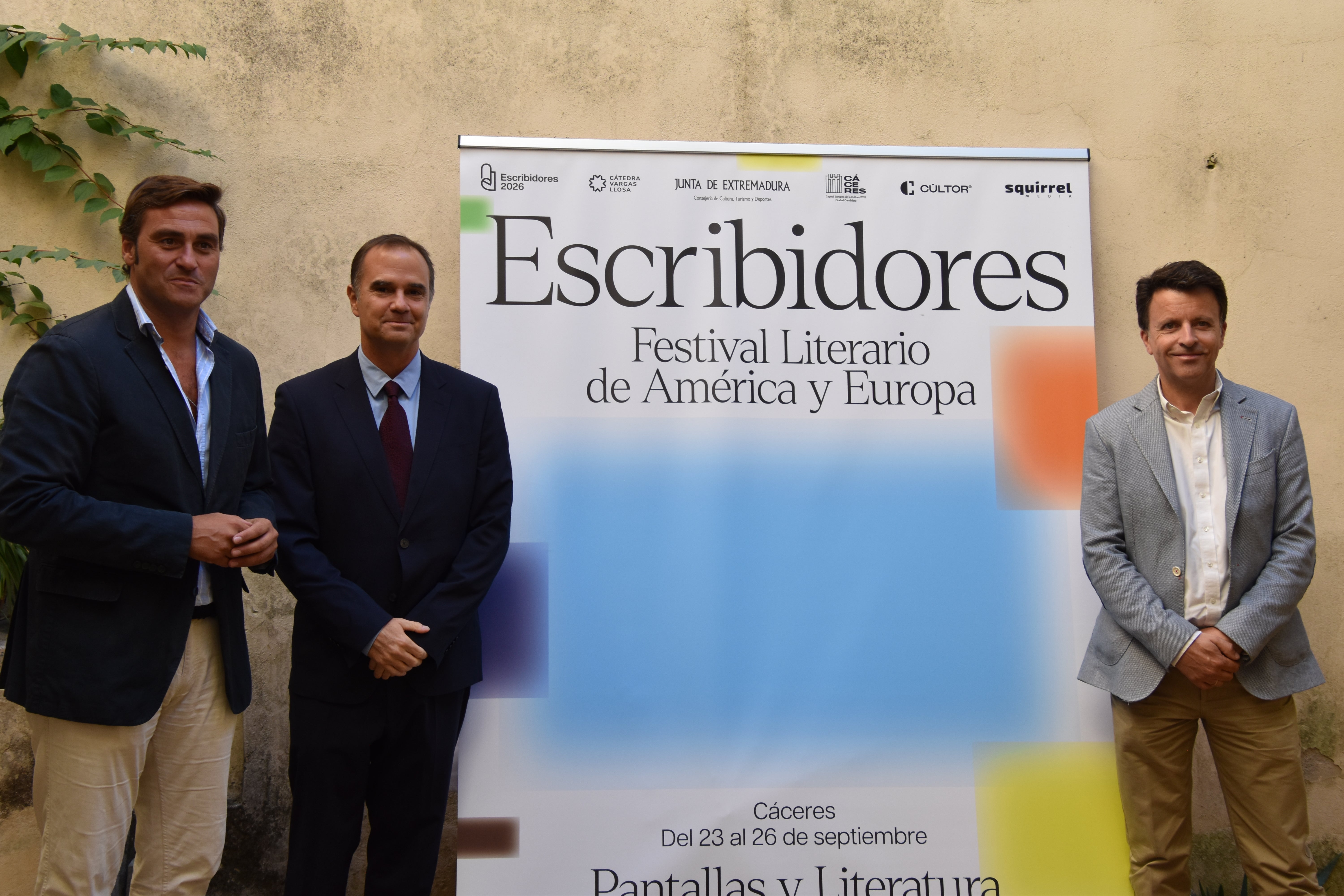 Escribidores 2026 convertirá Cáceres en punto de encuentro de la literatura de América y Europa del 23 al 26 de septiembre Escribidores 2026 convertirá Cáceres en punto de encuentro de la literatura de América y Europa del 23 al 26 de septiembre