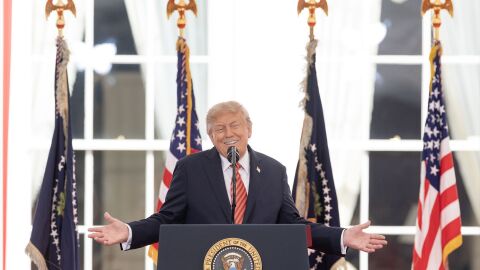 El presidente de Estados Unidos, Donald Trump, en la Casa Blanca
