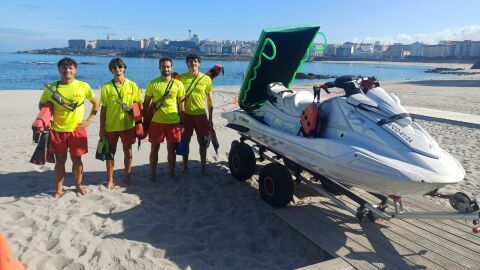 Equipo de socorristas de la playa de Riazor en 2026 Equipo de socorristas de la playa de Riazor en 2026