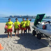 Equipo de socorristas de la playa de Riazor en 2026 Equipo de socorristas de la playa de Riazor en 2026