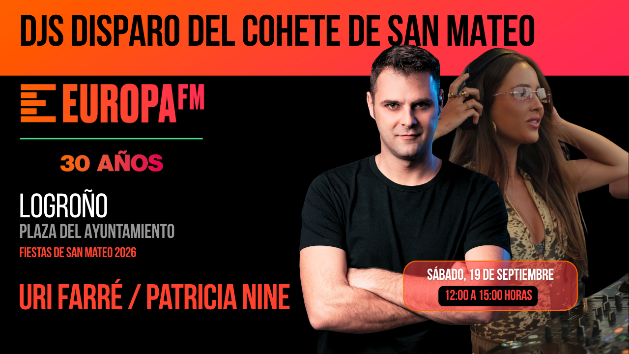 El cohete de San Mateo vibrará con los DJ´s Uri Farré y Patricia Nine, de la mano de Europa FM El cohete de San Mateo vibrará con los DJ´s Uri Farré y Patricia Nine, de la mano de Europa FM