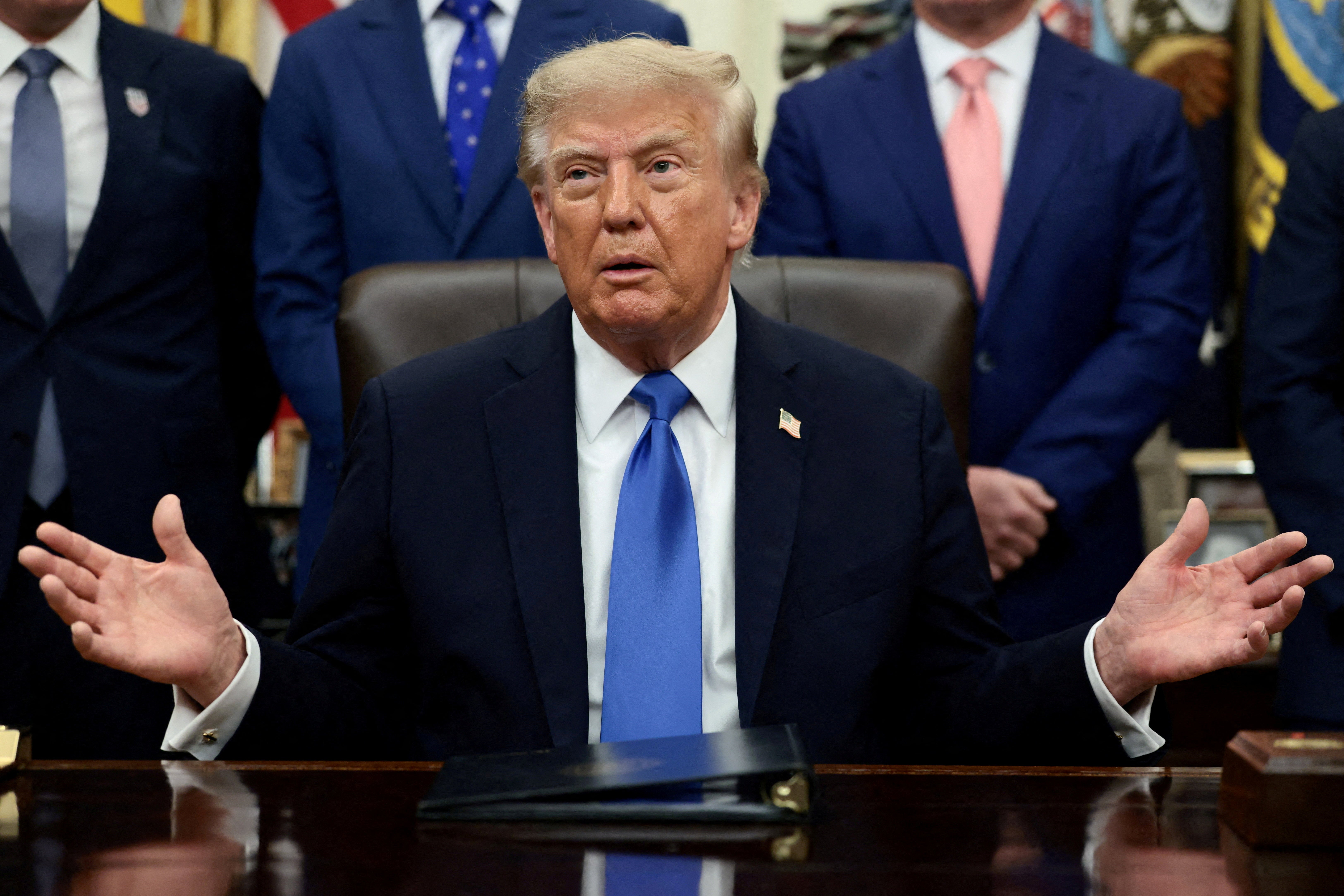 El presidente de Estados Unidos, Donald Trump, en el Despacho Oval de la Casa Blanca El presidente de Estados Unidos, Donald Trump, en el Despacho Oval de la Casa Blanca