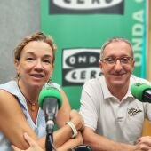 Nuria Barca y Basilio Ferrer, directiva y presidente del Club Marítimo de Mahón.