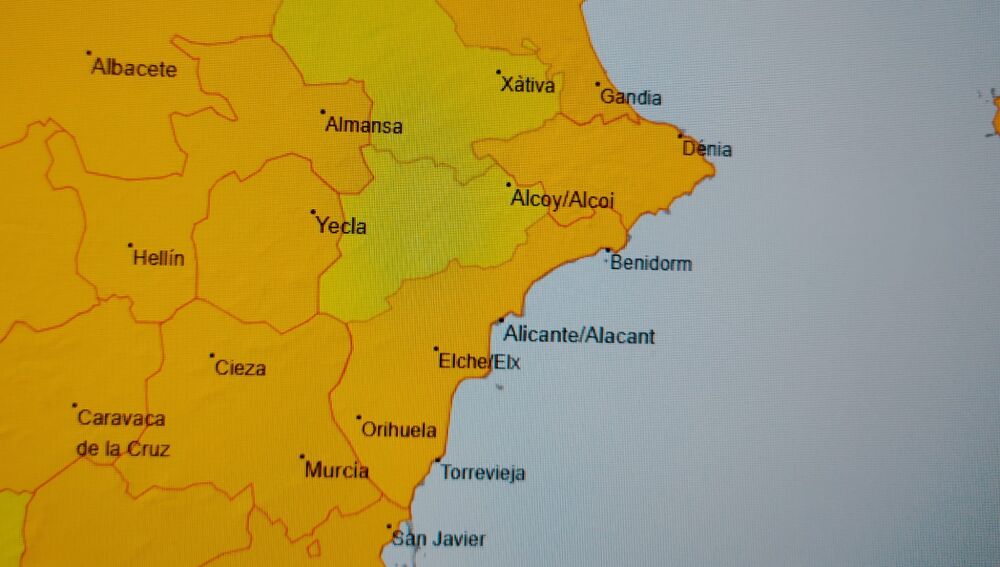Mapa de alertas jueves 17/ 09/ 26