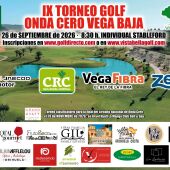 IX Torneo Golf Onda Cero Vega Baja, el 26 de septiembre en Vistabella Golf