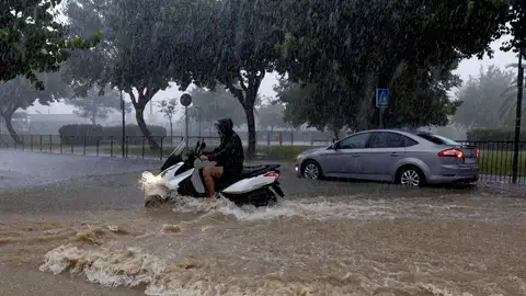Imagen de archivo de una zona inundada por el fuerte temporal. Imagen de archivo de una zona inundada por el fuerte temporal.