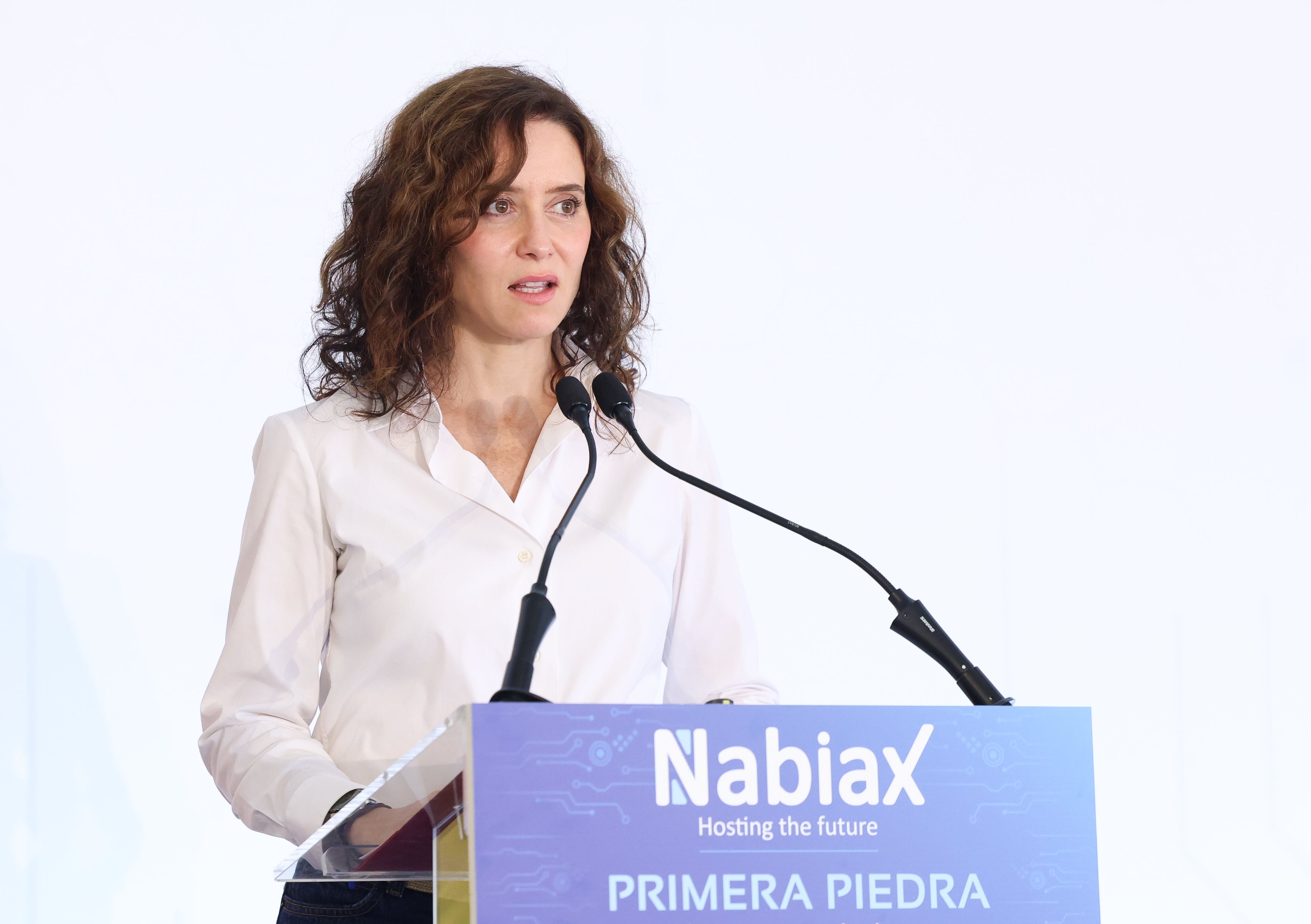 Isabel Díaz Ayuso, durante su visita a Alcalá de Henares Isabel Díaz Ayuso, durante su visita a Alcalá de Henares